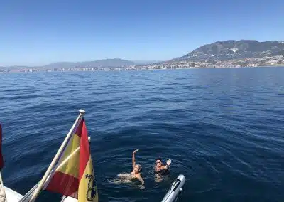 Boat trip and swim in Benalmadena