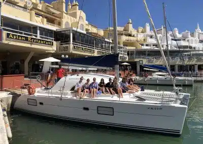 Boat trip with friends in Puerto Marina
