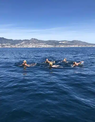 Catamaran trip and swim in Mediterranean waters